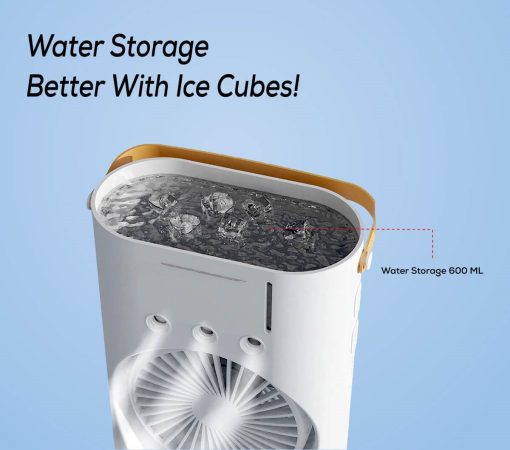Double Head AC/DC Air Cooling Mist Fan with Remote - Image 5